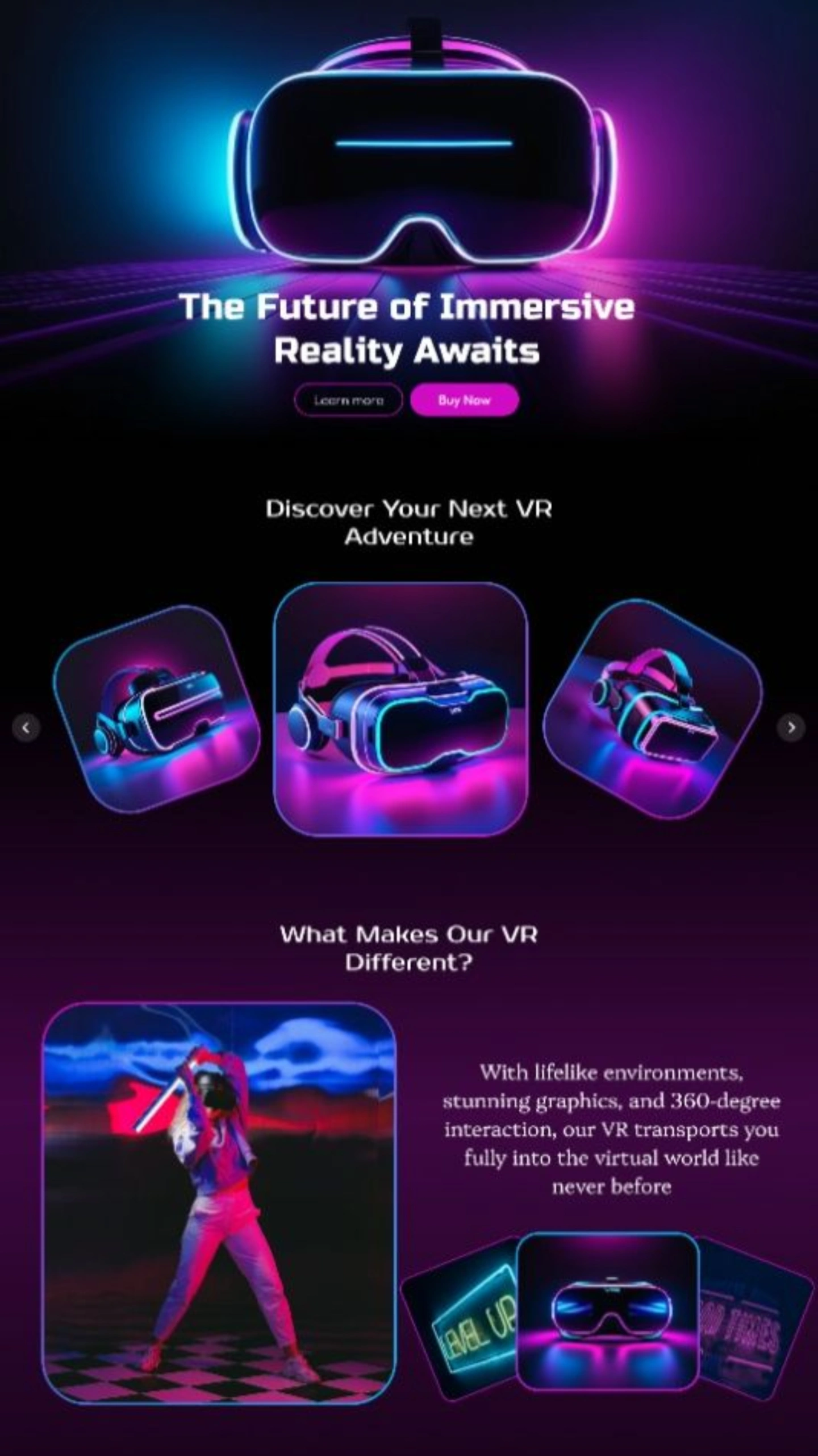 Futuristic Website - Sahil Threja